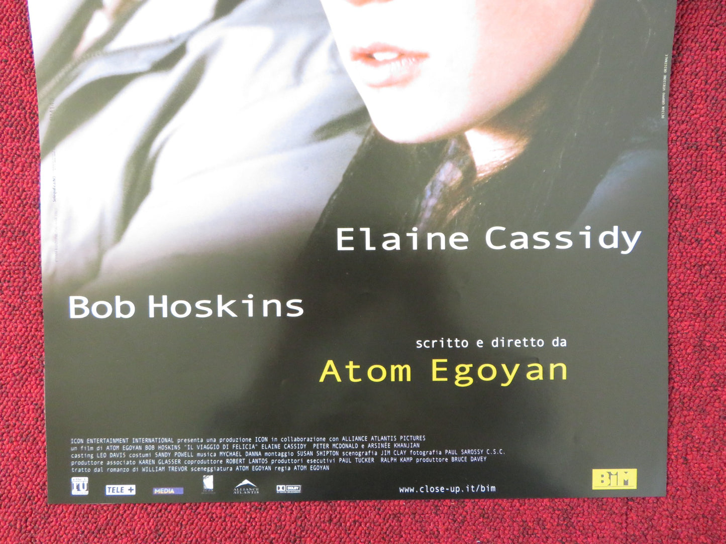 FELICIA'S JOURNEY ITALIAN LOCANDINA POSTER BOB HOSKINS ELAINE CASSIDY 1999