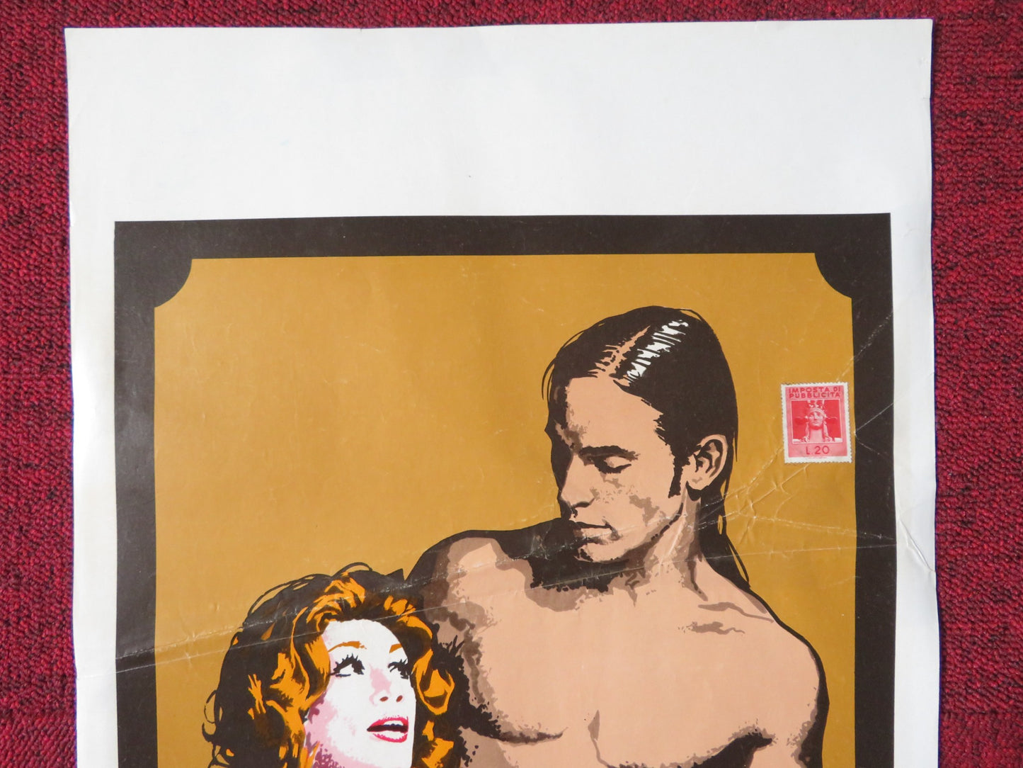 CALORE / HEAT ITALIAN LOCANDINA POSTER  ANDY WARHOL JOE DALLESANDRO 1972