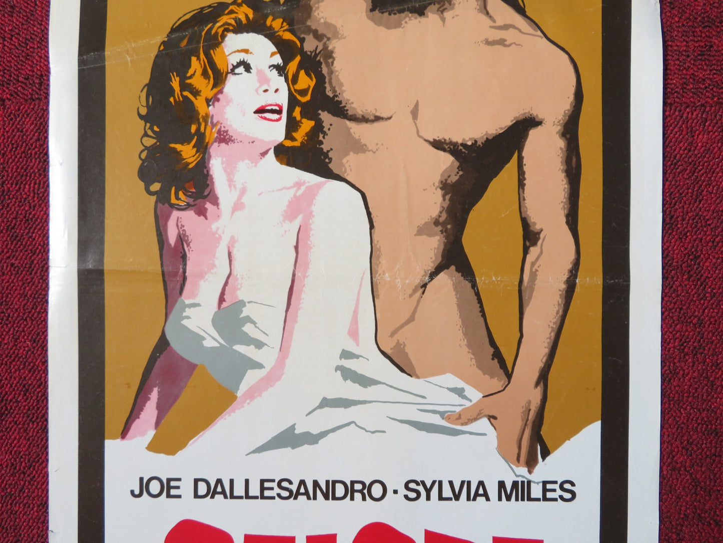 CALORE / HEAT ITALIAN LOCANDINA POSTER  ANDY WARHOL JOE DALLESANDRO 1972