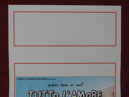 TUTTO L'AMORE CHE CE ITALIAN LOCANDINA POSTER DAMIANO RUSSO M. VENITUCCI 2000