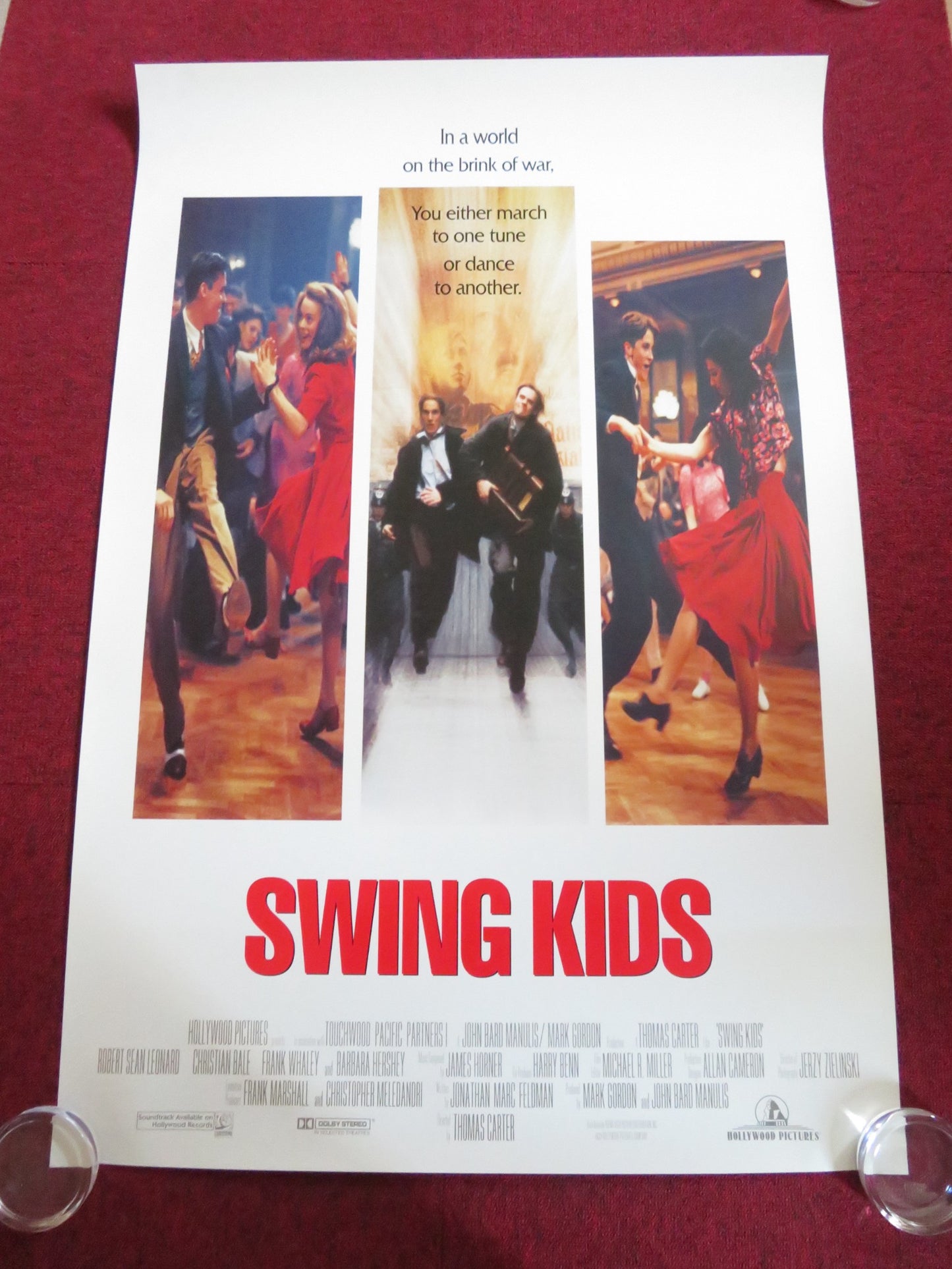 SWING KIDS INTERNATIONAL ONE SHEET ROLLED POSTER CHRISTIAN BALE F. WHALEY 1993