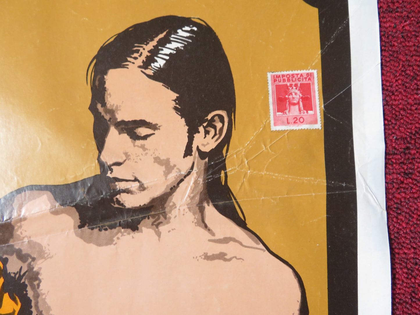 CALORE / HEAT ITALIAN LOCANDINA POSTER  ANDY WARHOL JOE DALLESANDRO 1972