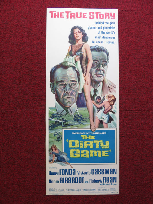 THE DIRTY GAME / The secret agents US INSERT (14"x 36") POSTER HENRY FONDA 1966