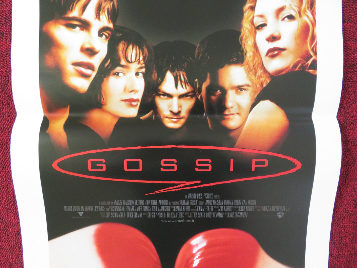 GOSSIP ITALIAN LOCANDINA POSTER JAMES MARSDEN KATE HUDSON 2000