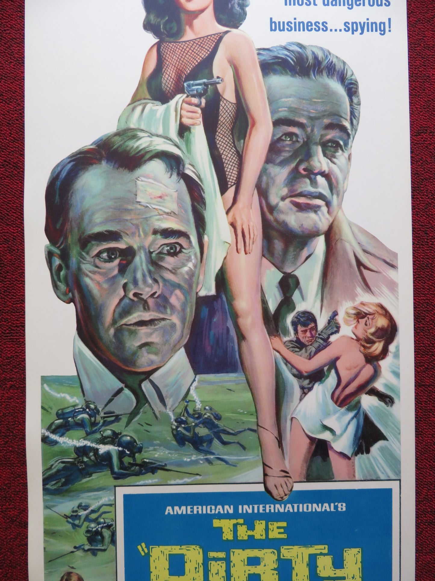 THE DIRTY GAME / The secret agents US INSERT (14"x 36") POSTER HENRY FONDA 1966