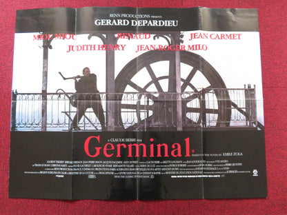 GERMINAL UK QUAD POSTER FOLDED GERARD DEPARDIEU MIOU-MIOU 1994