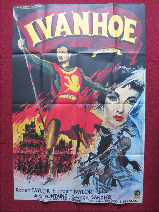 IVANHOE ARGENTINIAN POSTER ELIZABETH TAYLOR JOAN FONTAINE 1952