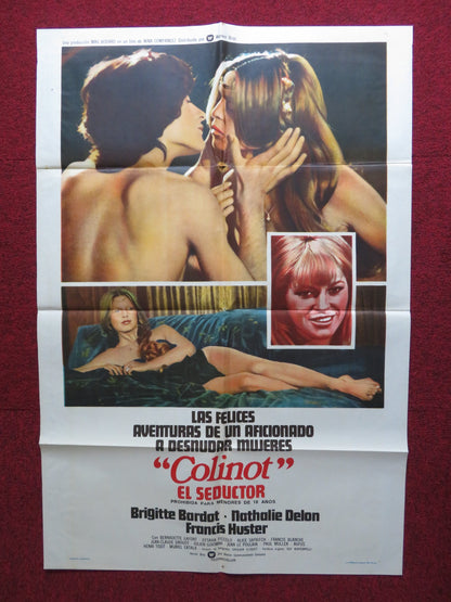 THE EDIFYING AND JOYOUS STORY OF COLINOT ARGENTINIAN POSTER HUSTER BARDOT 1973