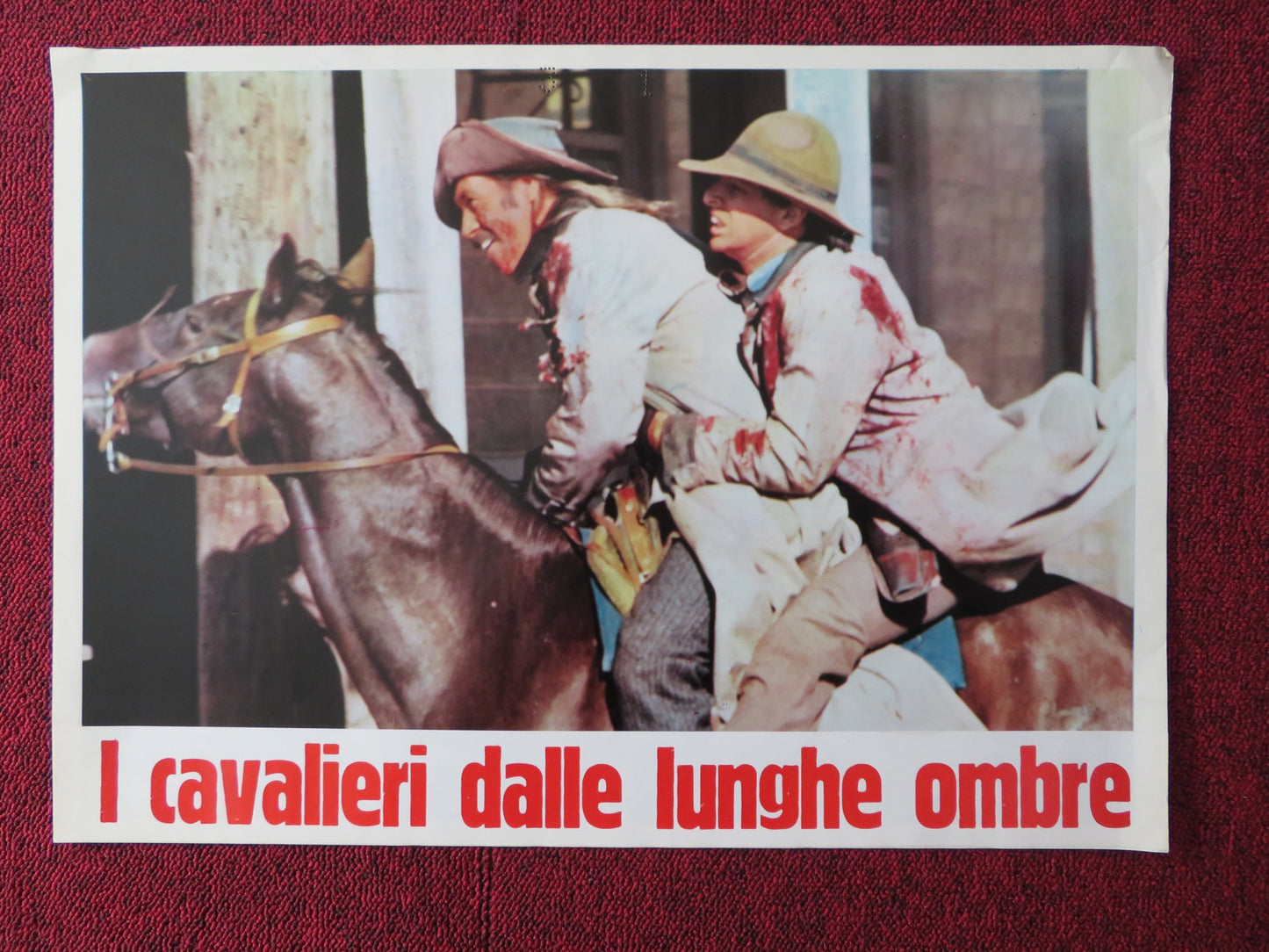 THE LONG RIDERS - B ITALIAN FOTOBUSTA POSTER DAVID CARRIDINE DENNIS QUAID 1980