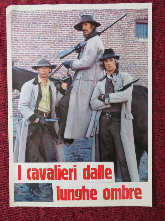 THE LONG RIDERS - C ITALIAN FOTOBUSTA POSTER DAVID CARRIDINE DENNIS QUAID 1980