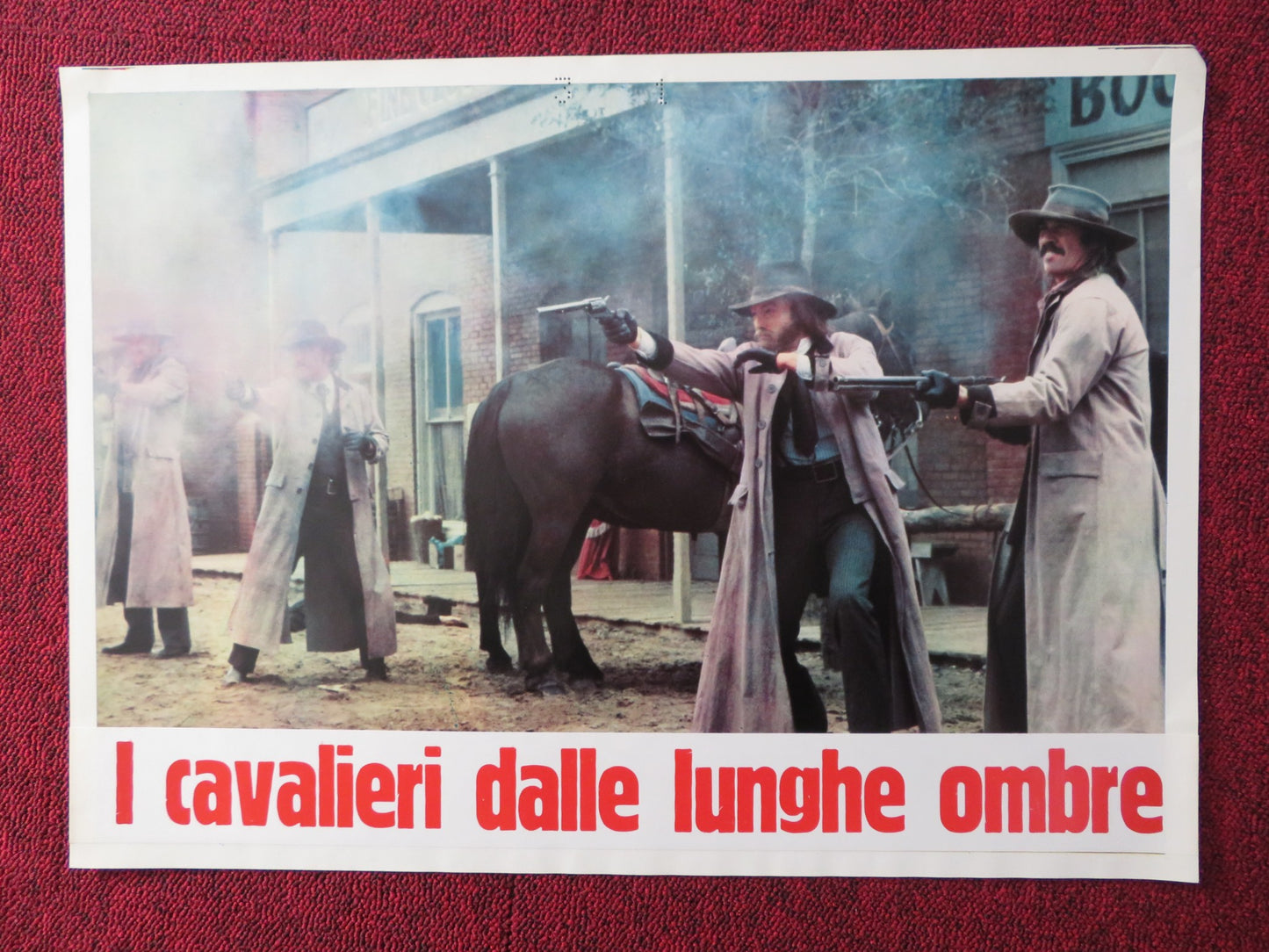 THE LONG RIDERS - D ITALIAN FOTOBUSTA POSTER DAVID CARRIDINE DENNIS QUAID 1980