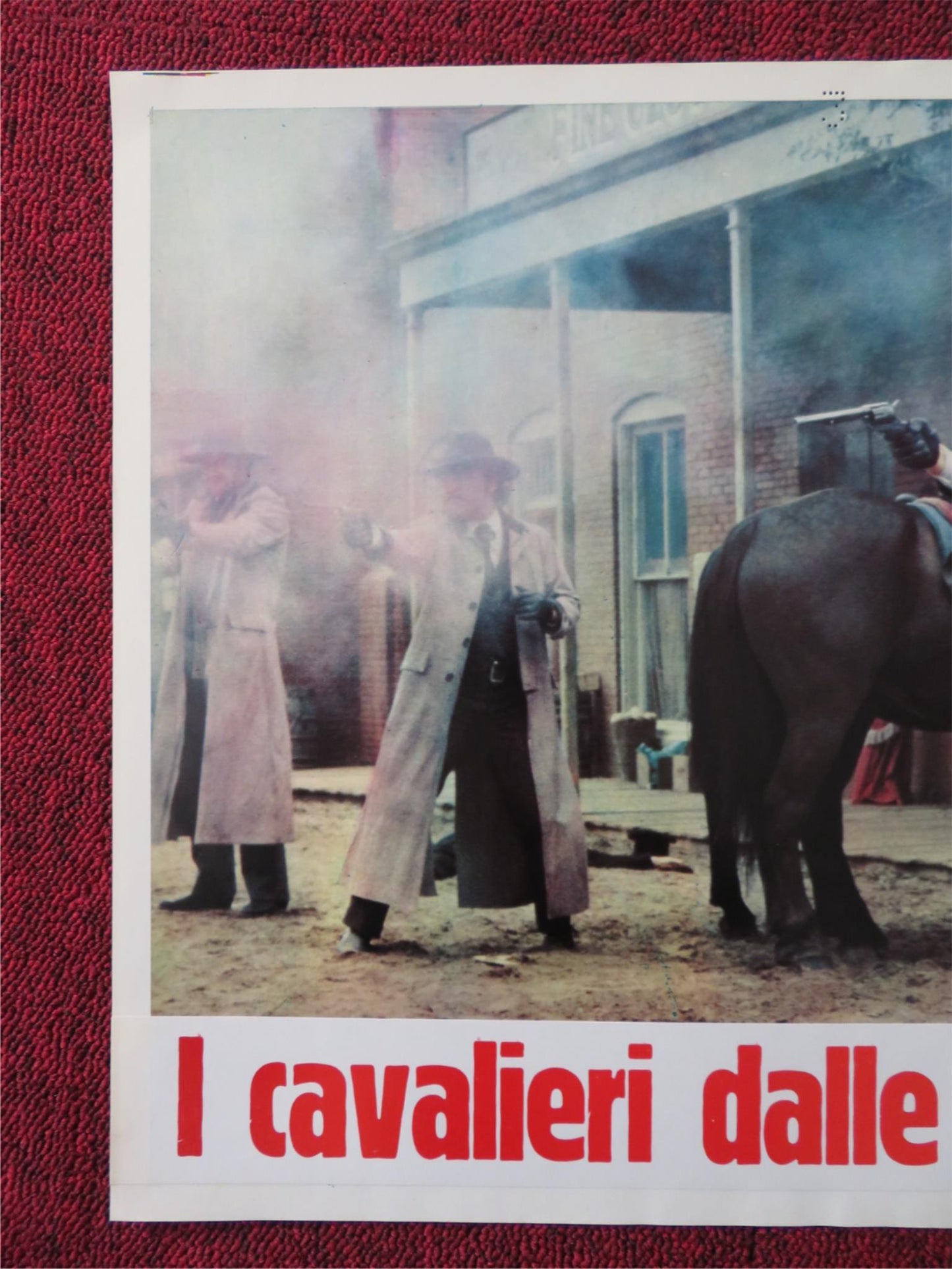 THE LONG RIDERS - D ITALIAN FOTOBUSTA POSTER DAVID CARRIDINE DENNIS QUAID 1980