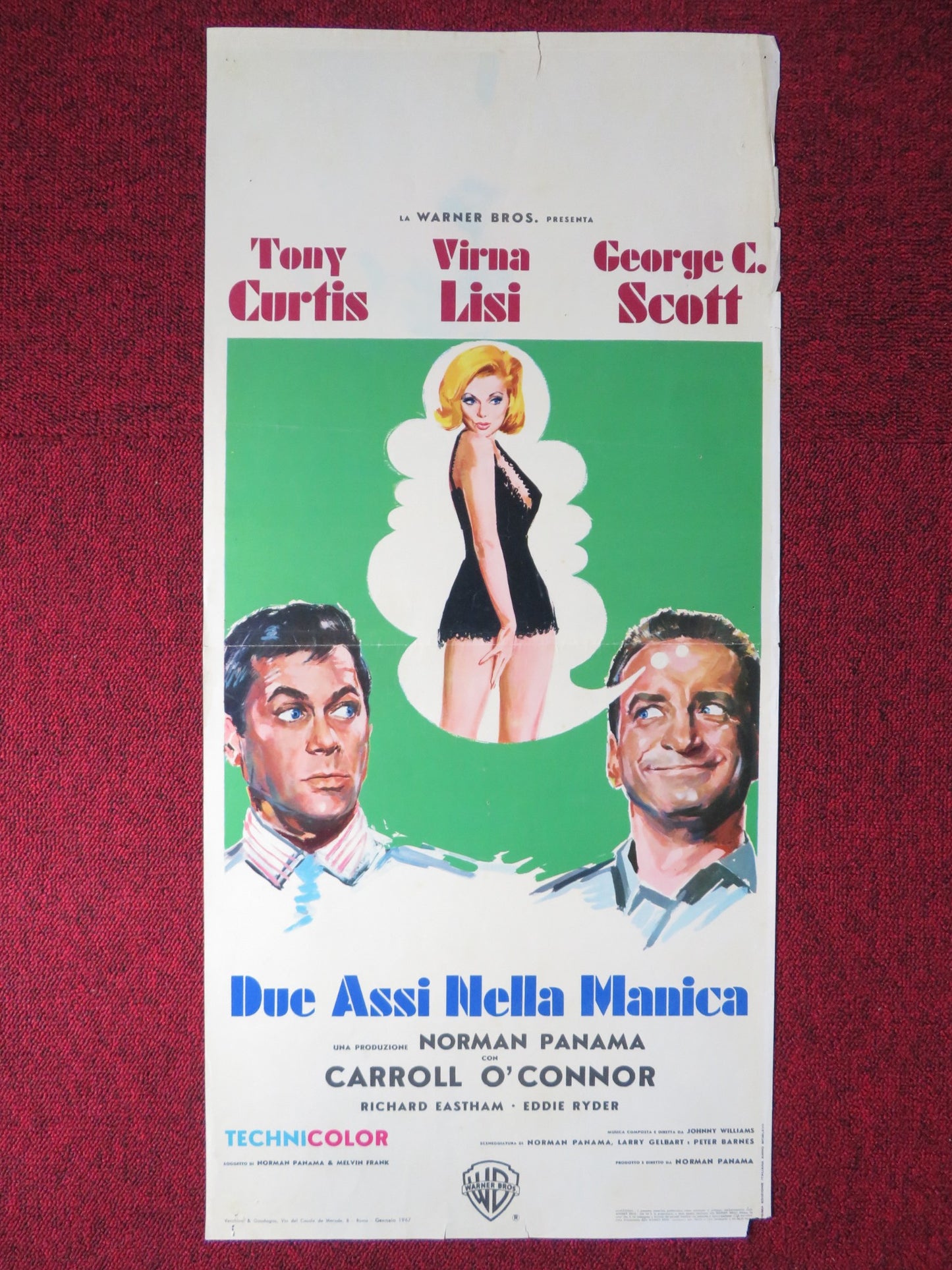 NOT WITH MY WIFE, YOU DON'T! ITALIAN LOCANDINA POSTER TONY CURTIS V. LISI 1967