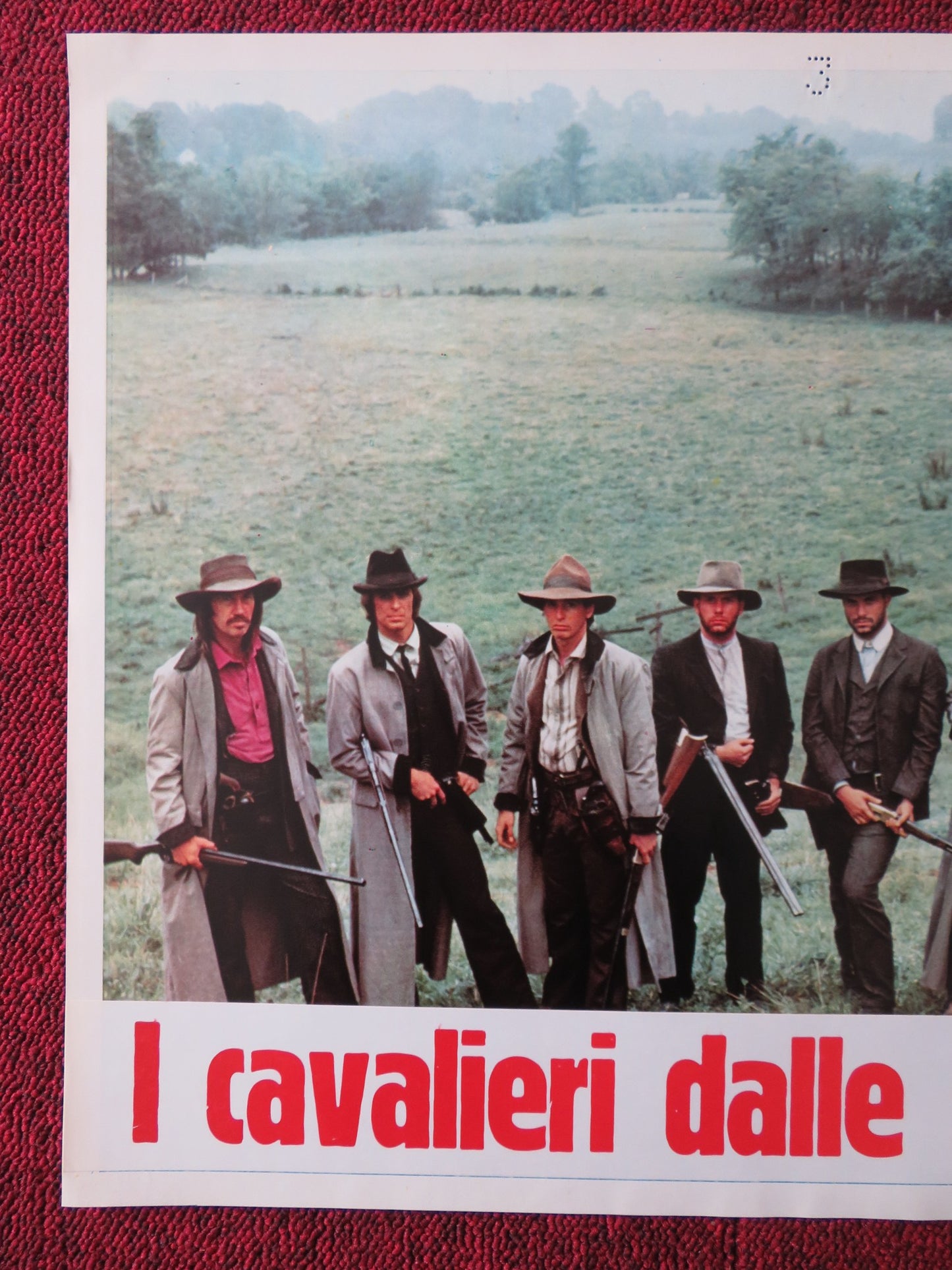 THE LONG RIDERS - E ITALIAN FOTOBUSTA POSTER DAVID CARRIDINE DENNIS QUAID 1980