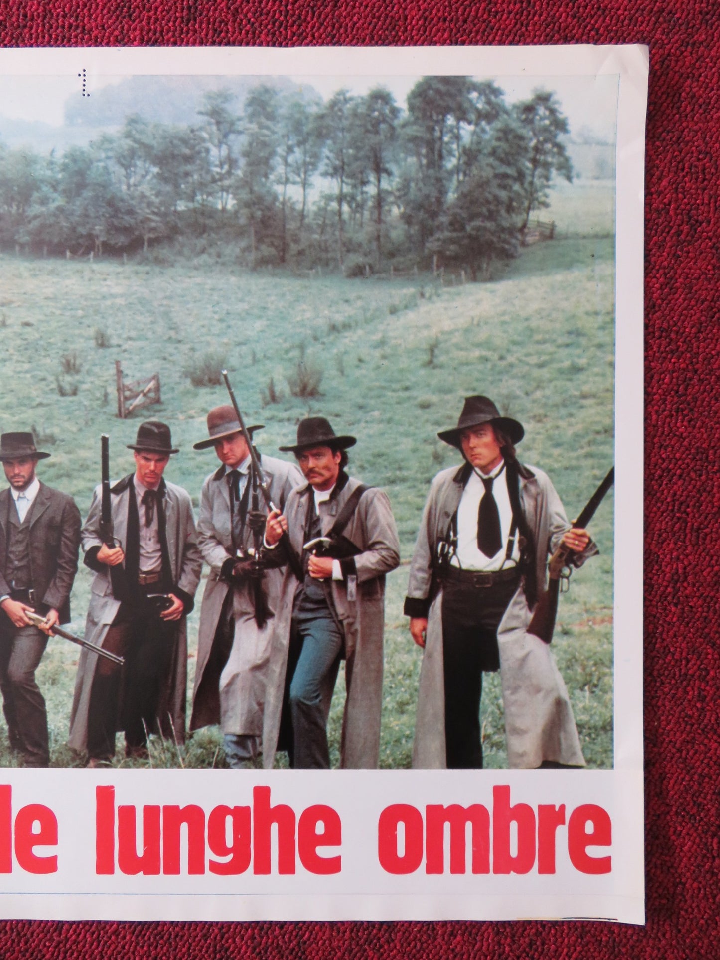 THE LONG RIDERS - E ITALIAN FOTOBUSTA POSTER DAVID CARRIDINE DENNIS QUAID 1980