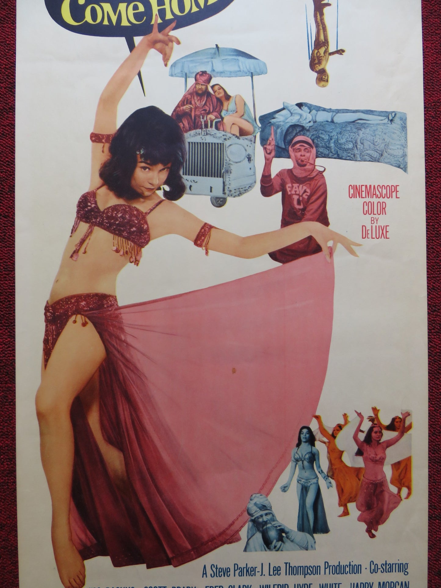 JOHN GOLDFARB, PLEASE COME HOME US INSERT (14"x 36") POSTER SHIRLEY MACLAINE '64