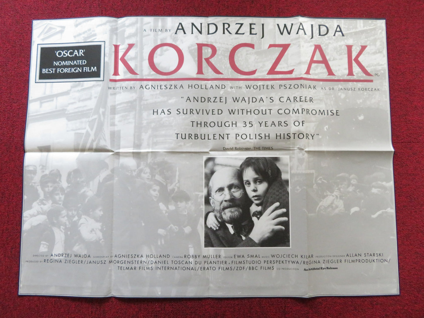 KORCZAK UK QUAD POSTER FOLDED ANDREZEJ WAJDA  1990