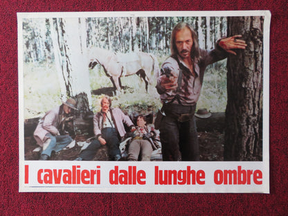 THE LONG RIDERS - G ITALIAN FOTOBUSTA POSTER DAVID CARRIDINE DENNIS QUAID 1980