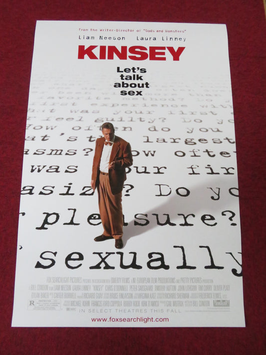 KINSEY US ONE SHEET ROLLED POSTER LIAM NEESON LAURA LINNEY 2004