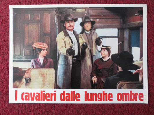 THE LONG RIDERS - I ITALIAN FOTOBUSTA POSTER DAVID CARRIDINE DENNIS QUAID 1980