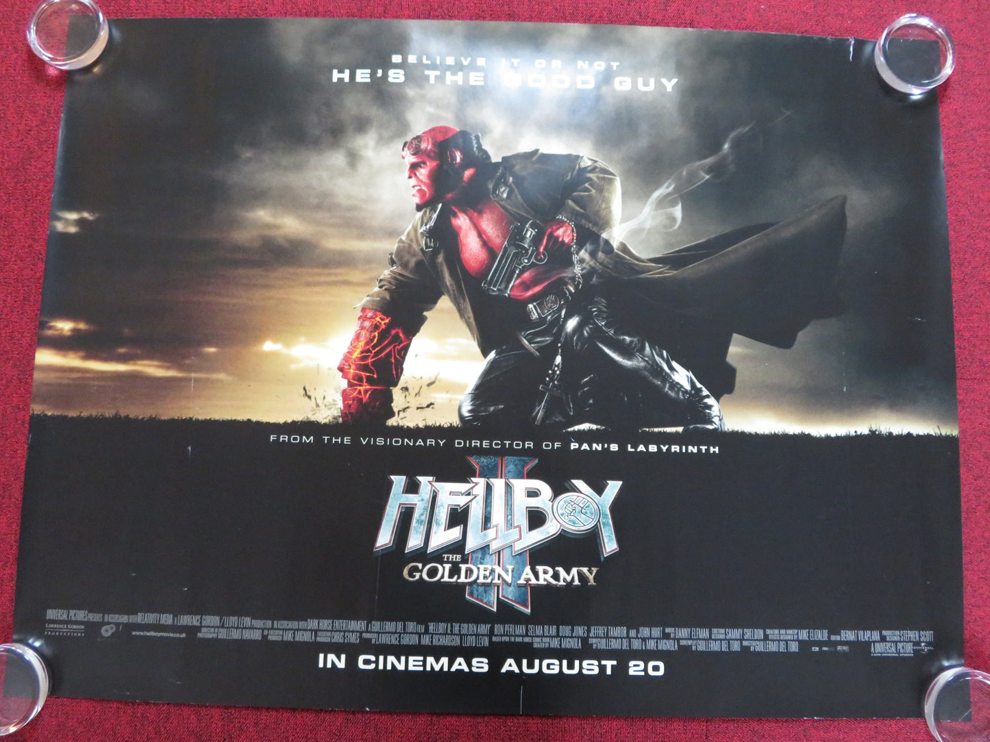 HELLBOY II: THE GOLDEN ARMY UK QUAD (30"x 40") ROLLED POSTER RON PERLMAN 2008