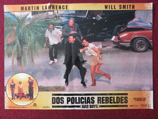 BAD BOYS - A SPANISH POSTER WILL SMITH MARTIN LAWRENCE 1995