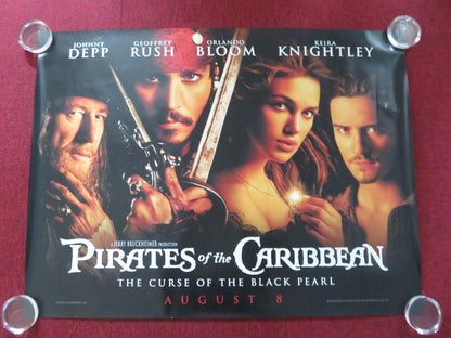 PIRATES OF THE CARIBBEAN: THE CURSE OF... UK QUAD (30"x 40") ROLLED POSTER 2003