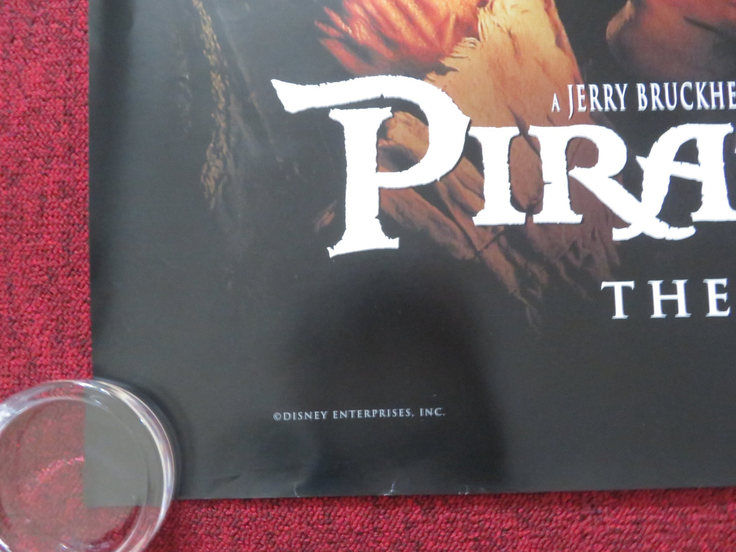 PIRATES OF THE CARIBBEAN: THE CURSE OF... UK QUAD (30"x 40") ROLLED POSTER 2003