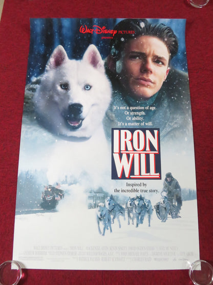 IRON WILL US ONE SHEET ROLLED POSTER DISNEY KEVIN SPACEY MACKENZIE ASTIN 1994