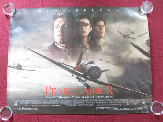 PEARL HARBOR UK QUAD (30"x 40") ROLLED POSTER BEN AFFLECK JOSH HARTNETT 2001