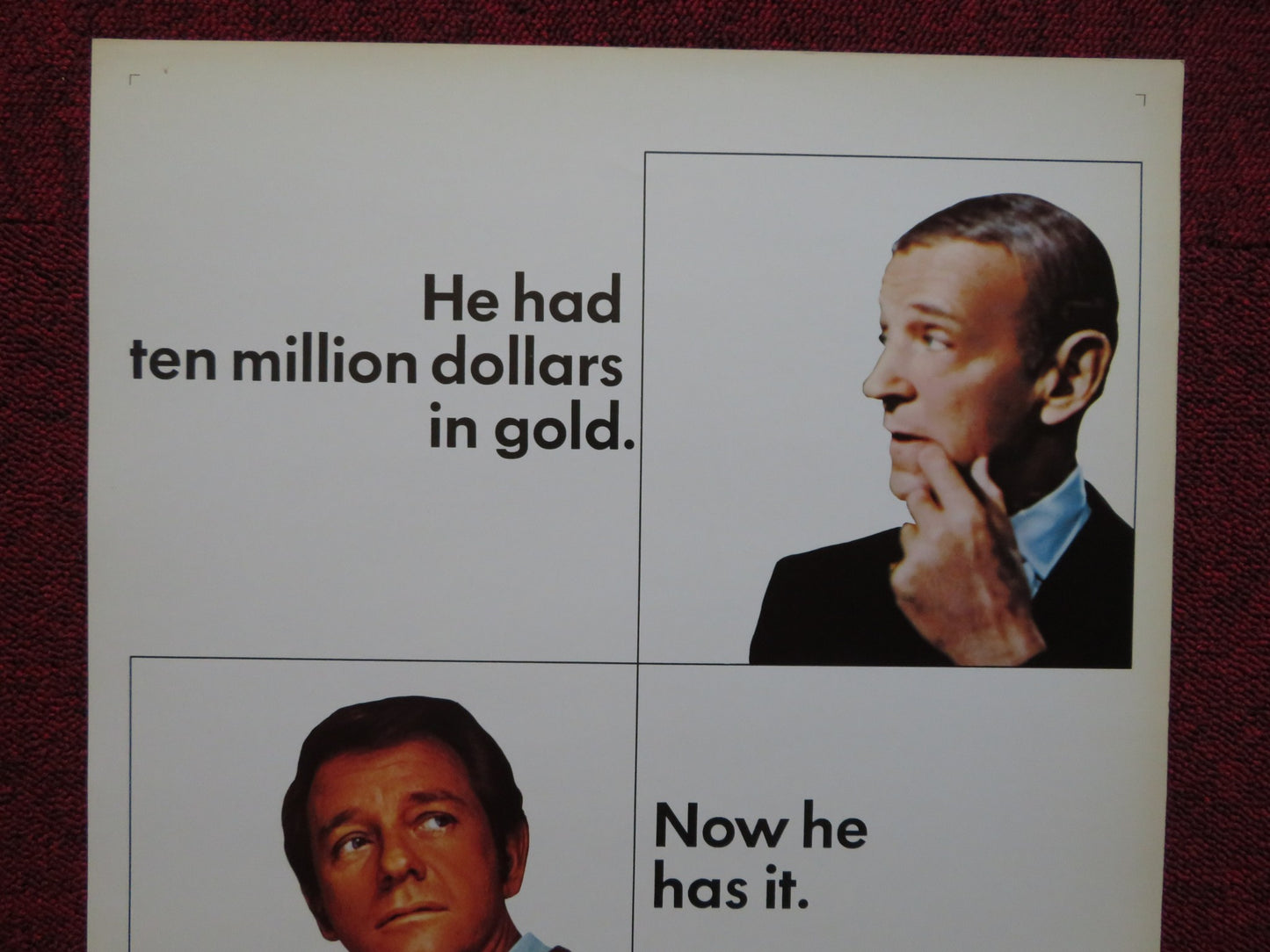 MIDAS RUN US INSERT (14"x 36") POSTER RICHARD CRENNA ANNE HEYWOOD 1969