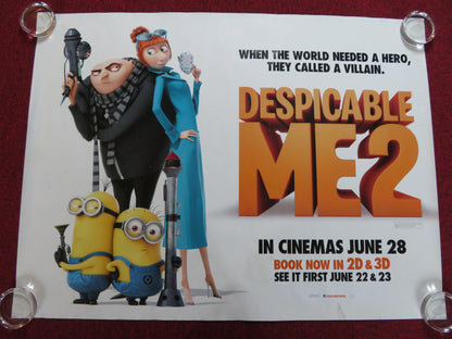 DESPICABLE ME 2 UK QUAD (30"x 40") ROLLED POSTER STEVE CARELL KRISTEN WIIG 2013