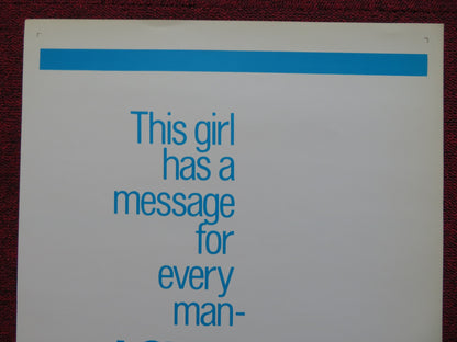 THE GIRL WHO COULDN'T SAY NO US INSERT (14"x 36") POSTER VIRNA LISI G. SEGAL '69