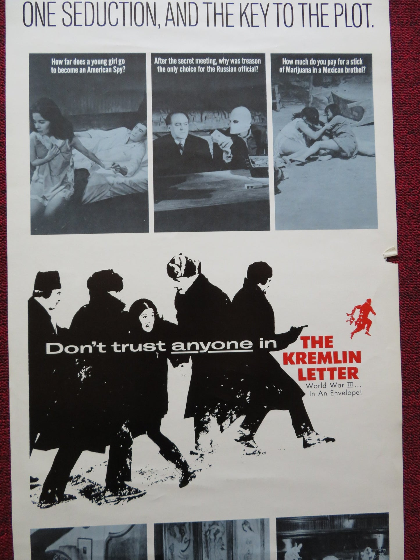 THE KREMLIN LETTER US INSERT (14"x 36") POSTER BIBI ANDERSSON RICHARD BOONE 1970