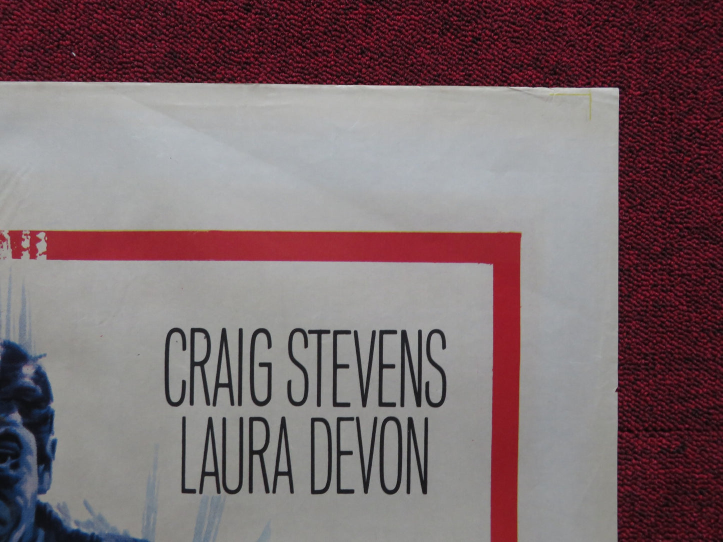 GUNN ARGENTINIAN POSTER CRAIG STEVENS LAURA DEVON 1967