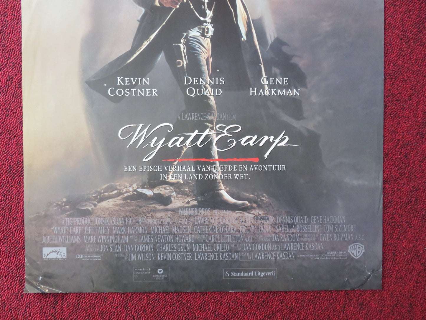 WYATT EARP DUTCH POSTER KEVIN COSTNER GENE HACKMAN 1994