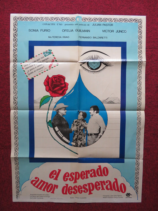 EL ESPERADO AMOR DESESPERADO ARGENTINIAN POSTER SONIA FURIO OFELIA GUILMAIN 1976