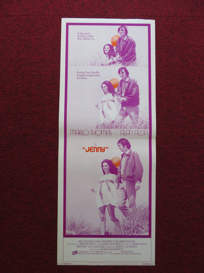 JENNY US INSERT (14"x 36") POSTER MARLO THOMAS ALAN ALDA 1969