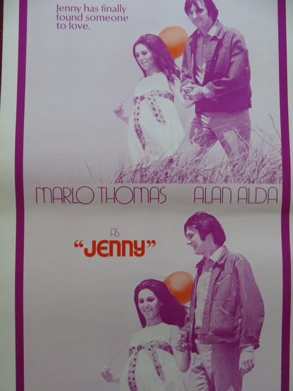 JENNY US INSERT (14"x 36") POSTER MARLO THOMAS ALAN ALDA 1969