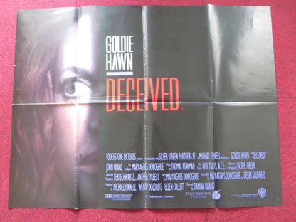 DECEIVED UK QUAD POSTER FOLDED GOLDIE HAWN DAMON REDFERN 1991