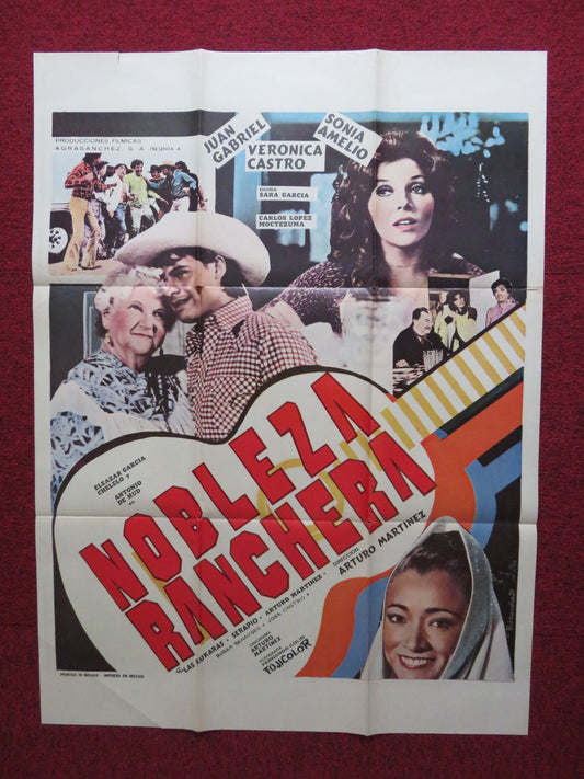 RURAL CHIVALRY ARGENTINIAN POSTER JUAN GABRIEL VERONICA CASTRO 1977