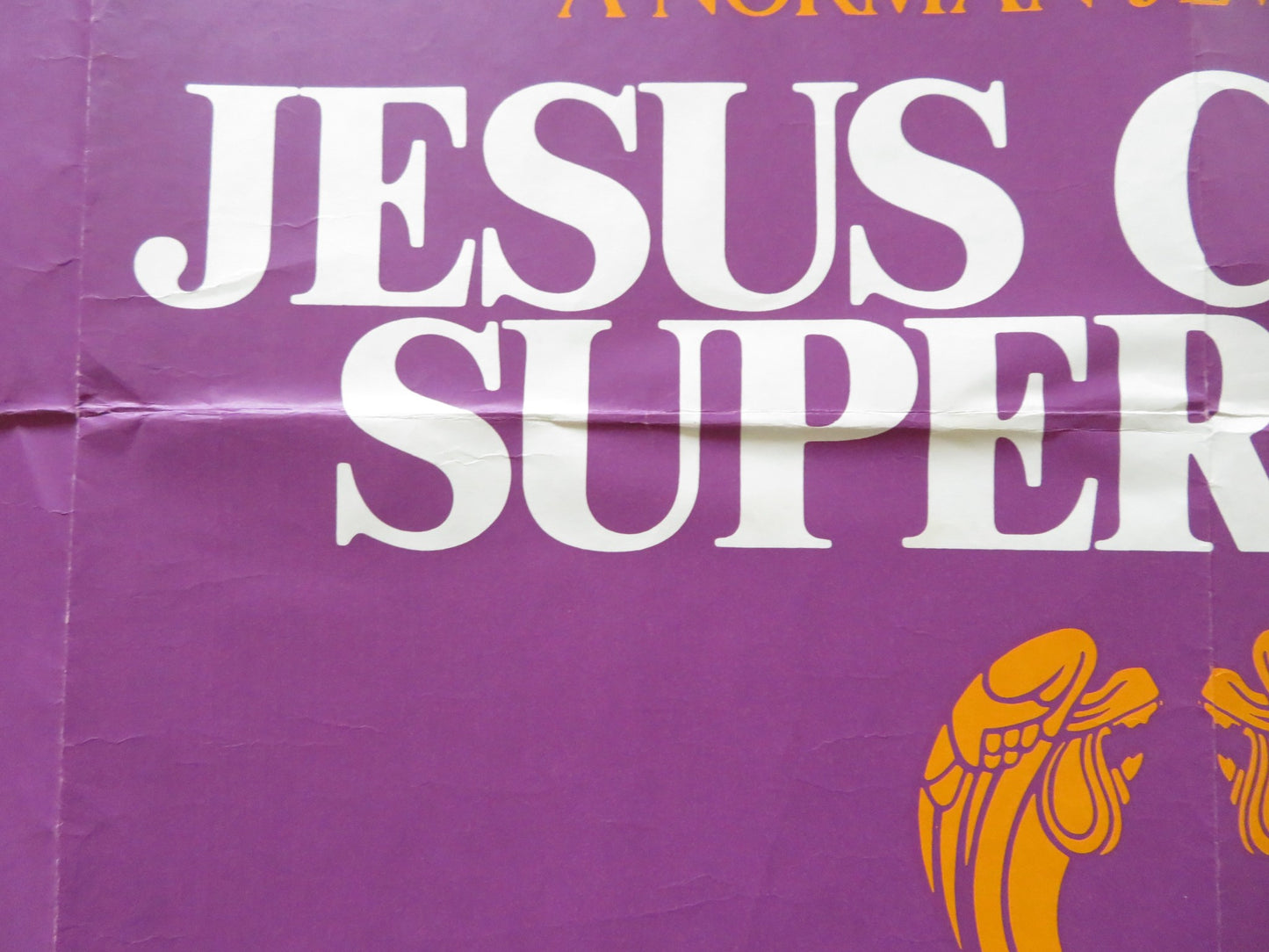 JESUS CHRIST SUPERSTAR UK QUAD POSTER FOLDED TED NEELEY CARL ANDERSON 1973