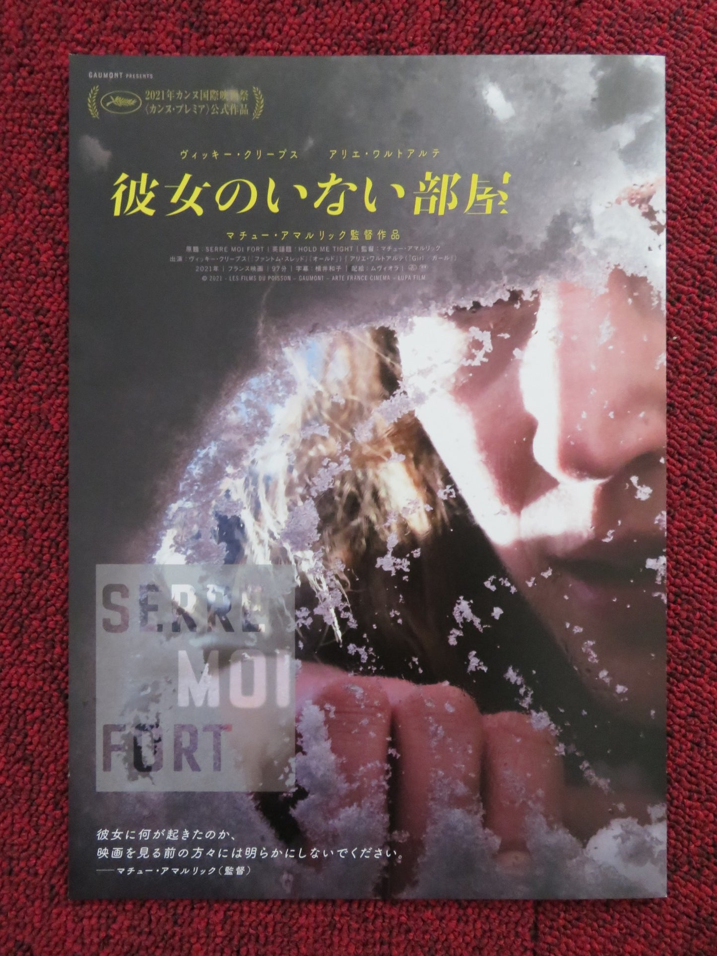 HOLD ME TIGHT JAPANESE CHIRASHI (B5) POSTER VICKY KRIEPS ARIEH WORTHALTER 2021