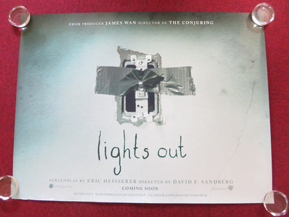 LIGHTS OUT UK QUAD (30"x 40") ROLLED POSTER TERESA PALMER GABRIEL BATEMAN 2016