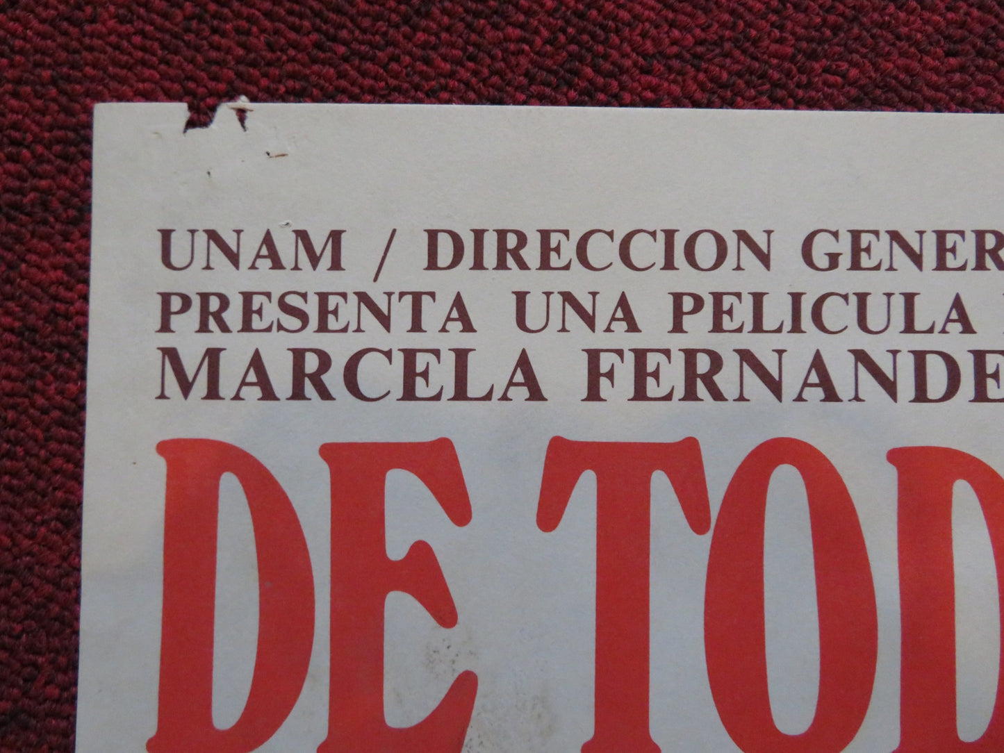 DE TODOS MODOS JUAN TE LLAMAS / THE GENERALS DAUGHTER ARGENTINIAN POSTER 1976