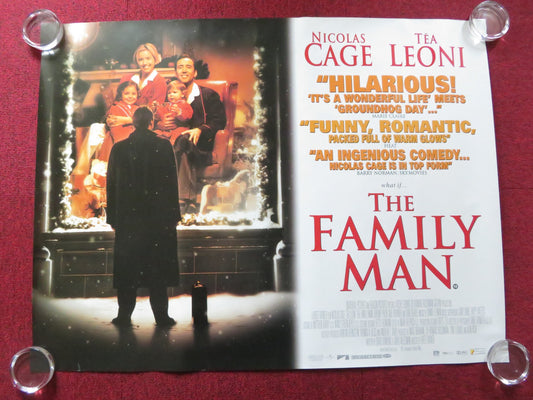 THE FAMILY MAN UK QUAD (30"x 40") ROLLED POSTER NICOLAS CAGE TEA LEONI 2000