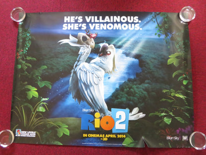 RIO 2 - C UK QUAD (30"x 40") ROLLED POSTER JAKE T. AUSTIN CARLINHOS BROWN 2014