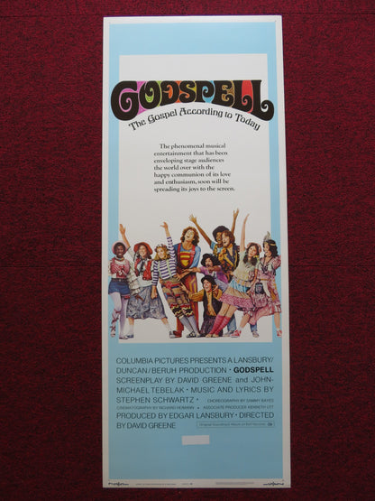 GODSPELL US INSERT (14"x 36") POSTER VICTOR GARBER KATIE HANLEY 1973