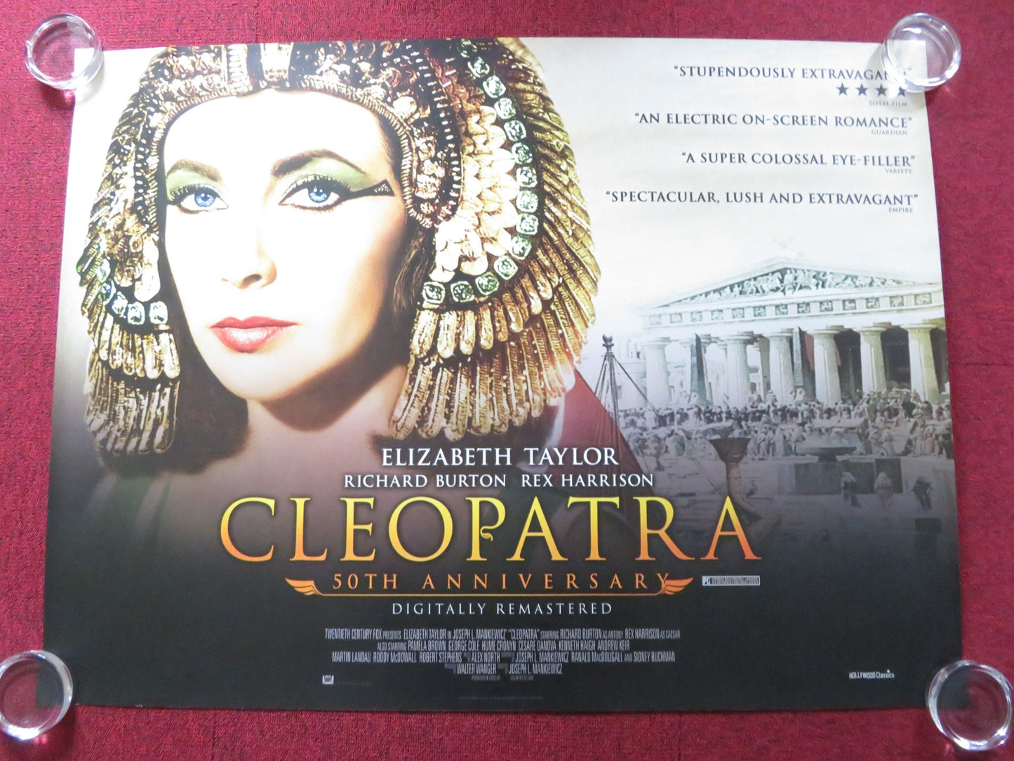 CLEOPATRA UK QUAD (30"x 40") ROLLED POSTER ELIZABETH TAYLOR RICHARD BURTON R2013