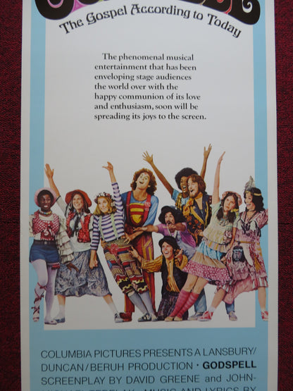 GODSPELL US INSERT (14"x 36") POSTER VICTOR GARBER KATIE HANLEY 1973